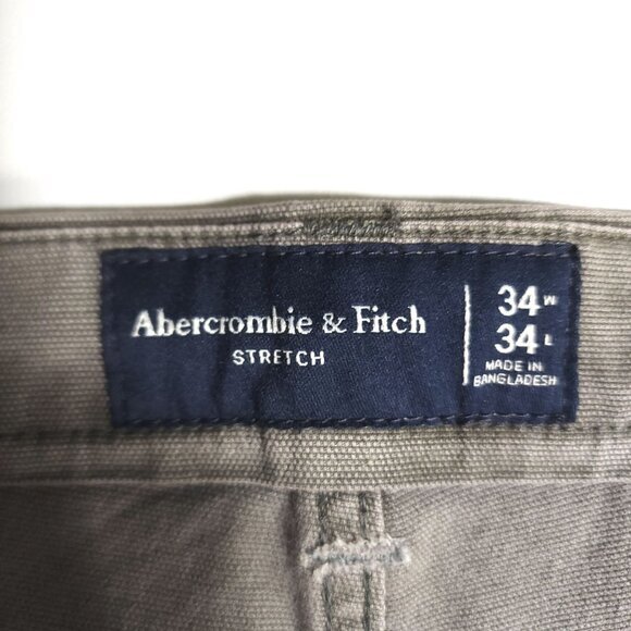Abercrombie & Fitch Heavy Canvas Carpenter Pants Mens 34x34 Cotton Workwear - Picture 9 of 15